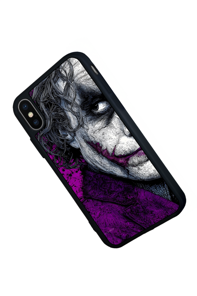 iPhone X/ XS Uyumlu Joker Tasarımlı Glossy Premium Kılıf