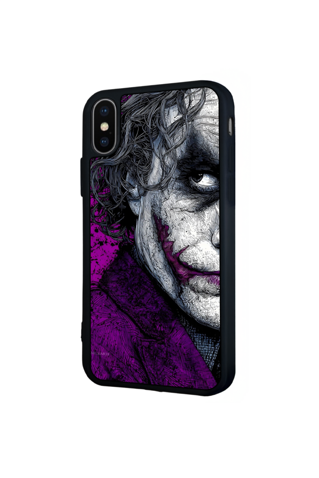iPhone X/ XS Uyumlu Joker Tasarımlı Glossy Premium Kılıf
