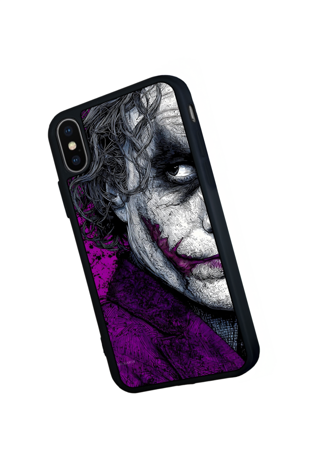 iPhone X/ XS Uyumlu Joker Tasarımlı Glossy Premium Kılıf
