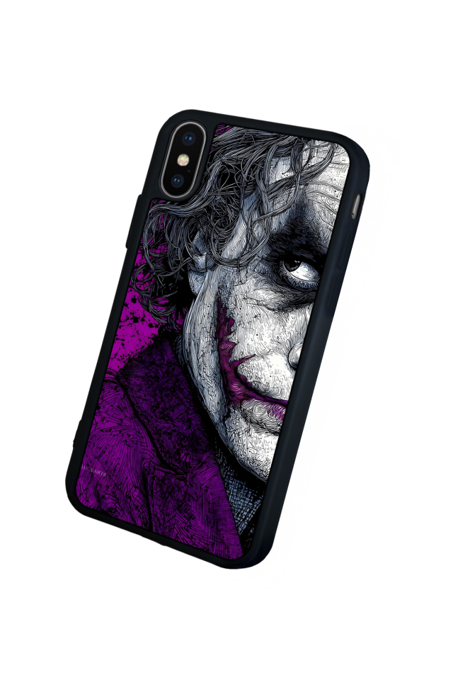 iPhone X/ XS Uyumlu Joker Tasarımlı Glossy Premium Kılıf