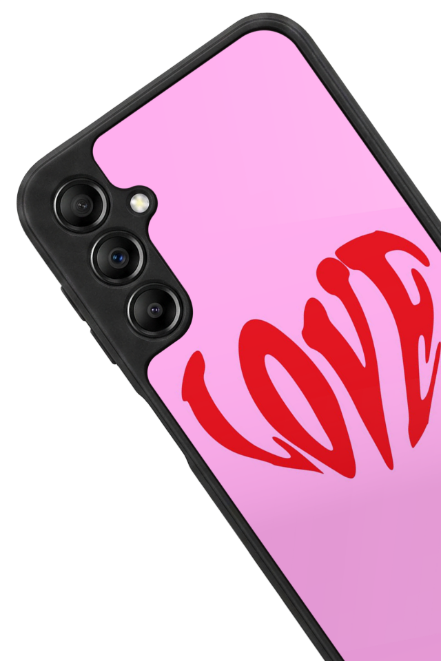 Samsung Galaxy A14 Uyumlu Kalp Love Tasarımlı Glossy Premium Kılıf