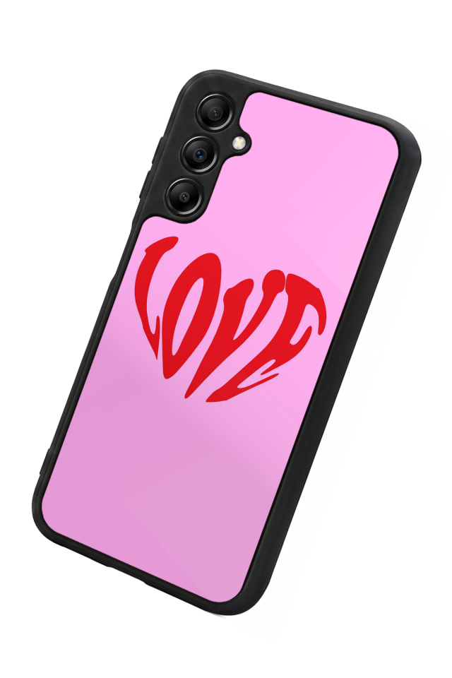 Samsung Galaxy A14 Uyumlu Kalp Love Tasarımlı Glossy Premium Kılıf