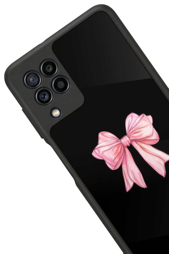Samsung Galaxy M22 Uyumlu Kurdele Tasarımlı Glossy Premium Kılıf