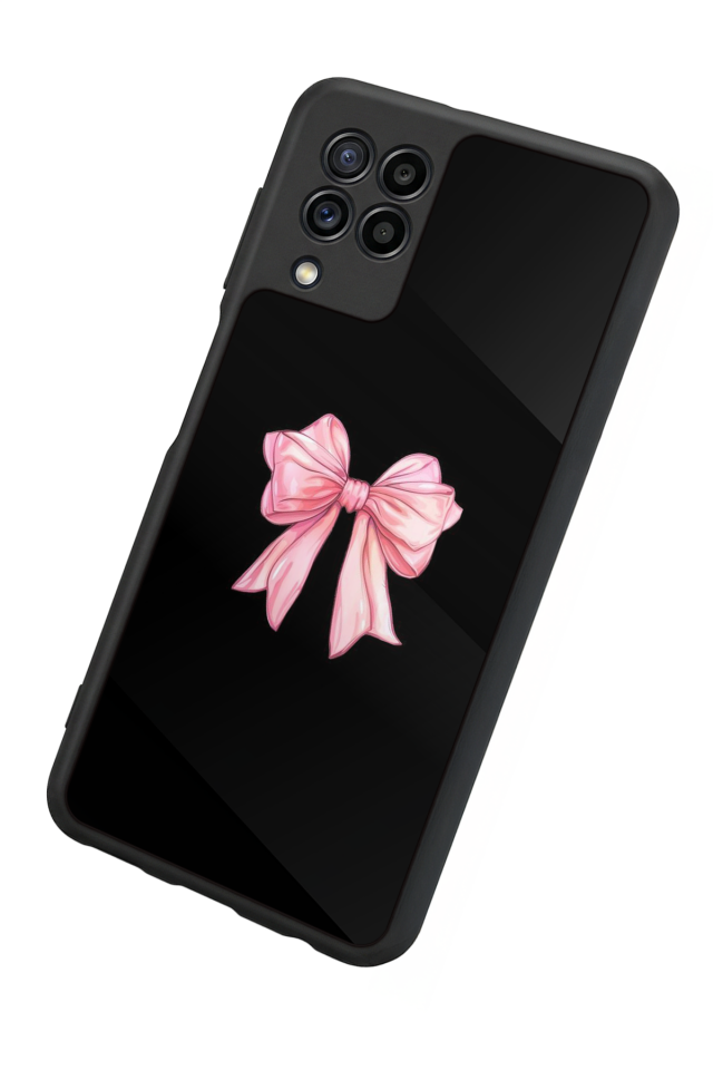 Samsung Galaxy M22 Uyumlu Kurdele Tasarımlı Glossy Premium Kılıf