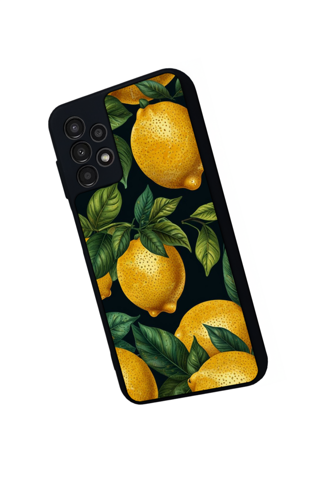 Samsung Galaxy A23 Uyumlu Limon Tasarımlı Glossy Premium Kılıf