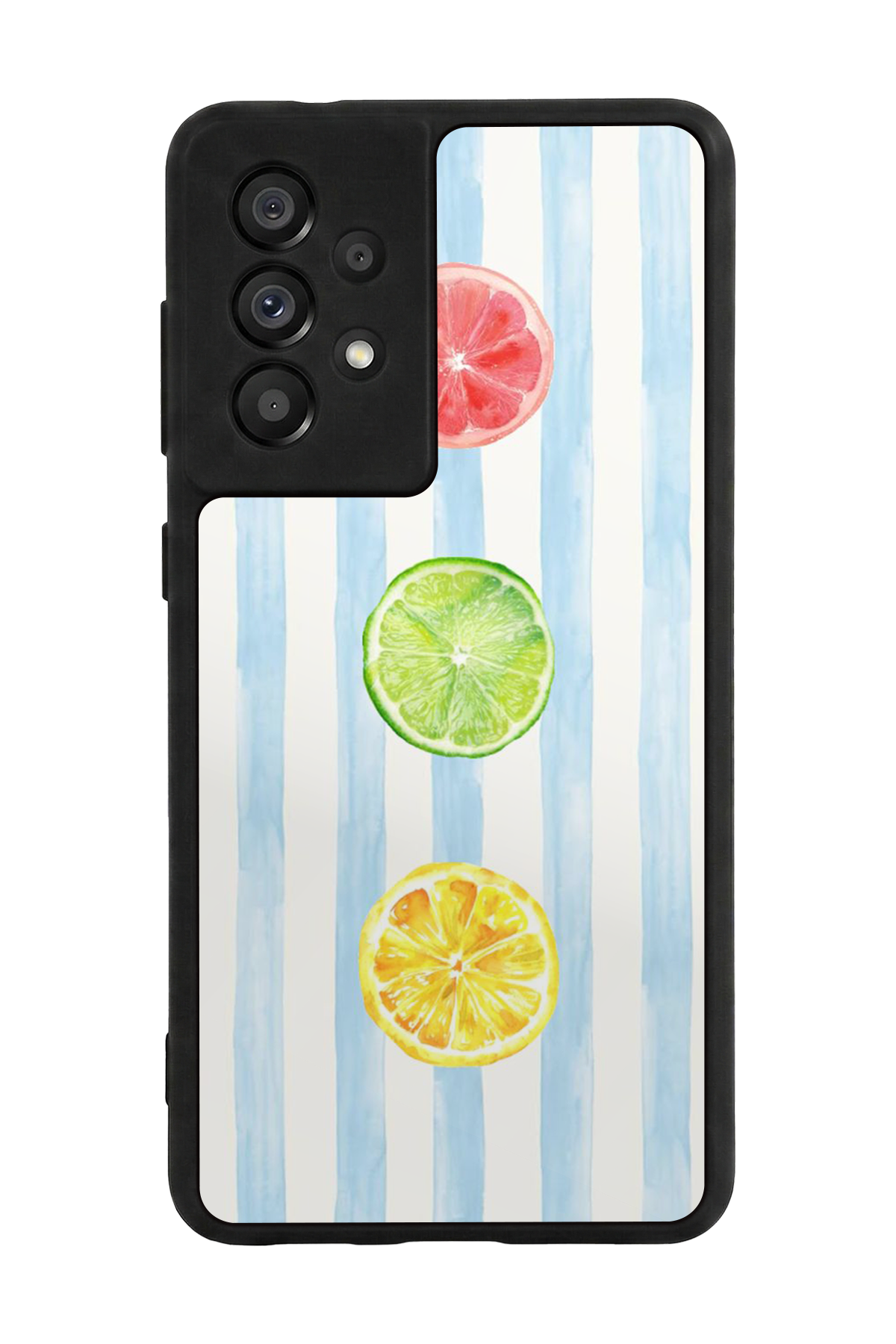 Samsung Galaxy A73 Uyumlu Limon Tasarımlı Glossy Premium Kılıf