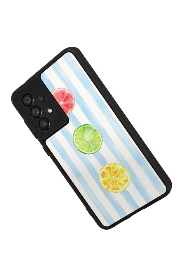 Samsung Galaxy A73 Uyumlu Limon Tasarımlı Glossy Premium Kılıf