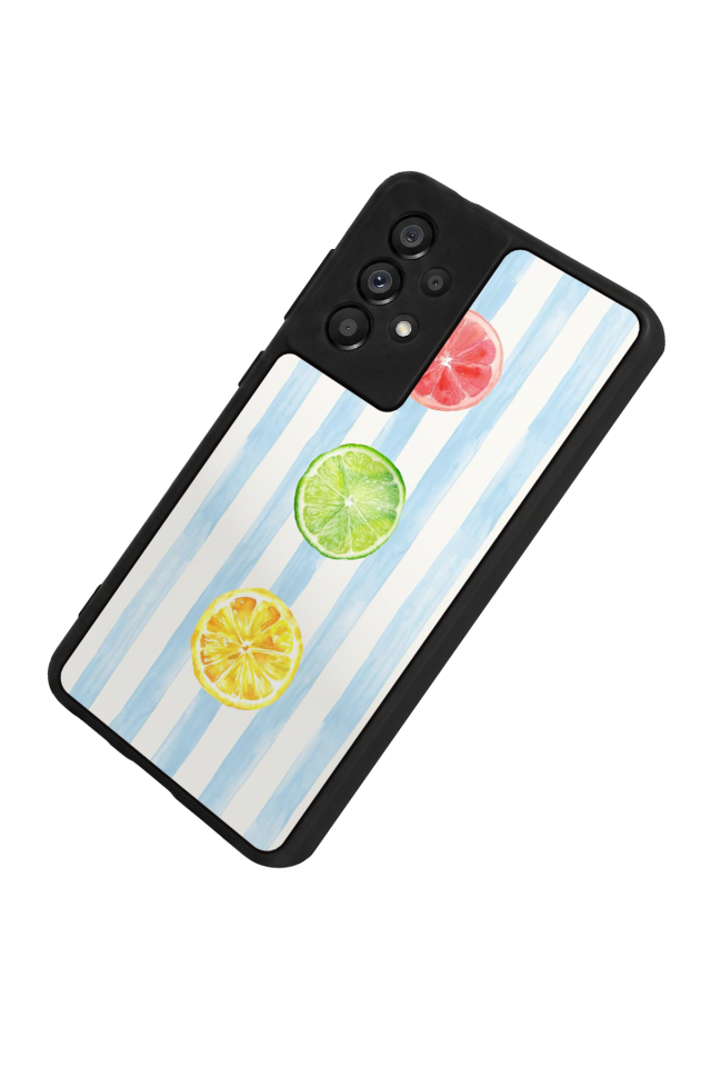 Samsung Galaxy A73 Uyumlu Limon Tasarımlı Glossy Premium Kılıf