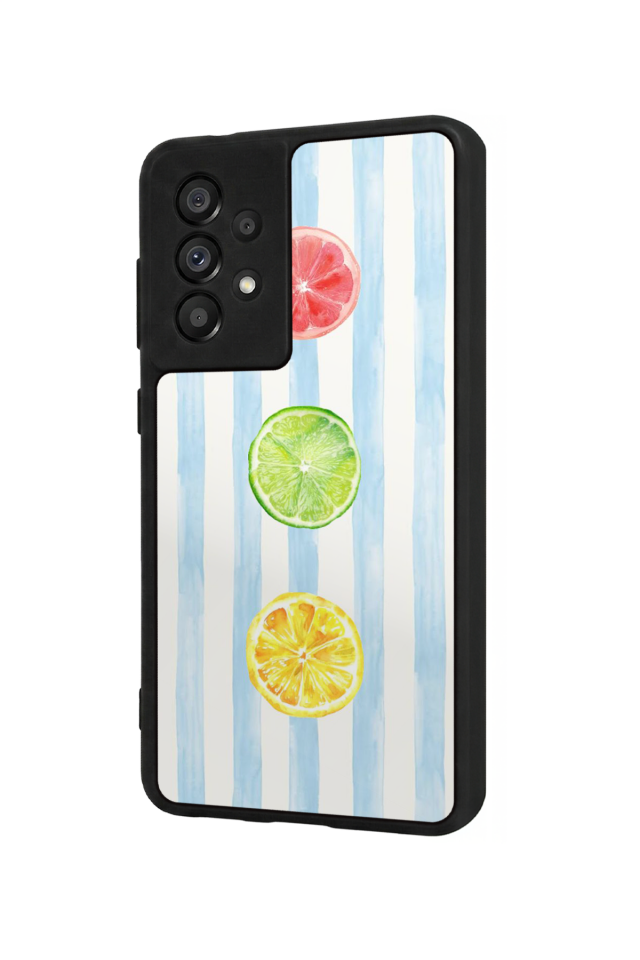 Samsung Galaxy A73 Uyumlu Limon Tasarımlı Glossy Premium Kılıf