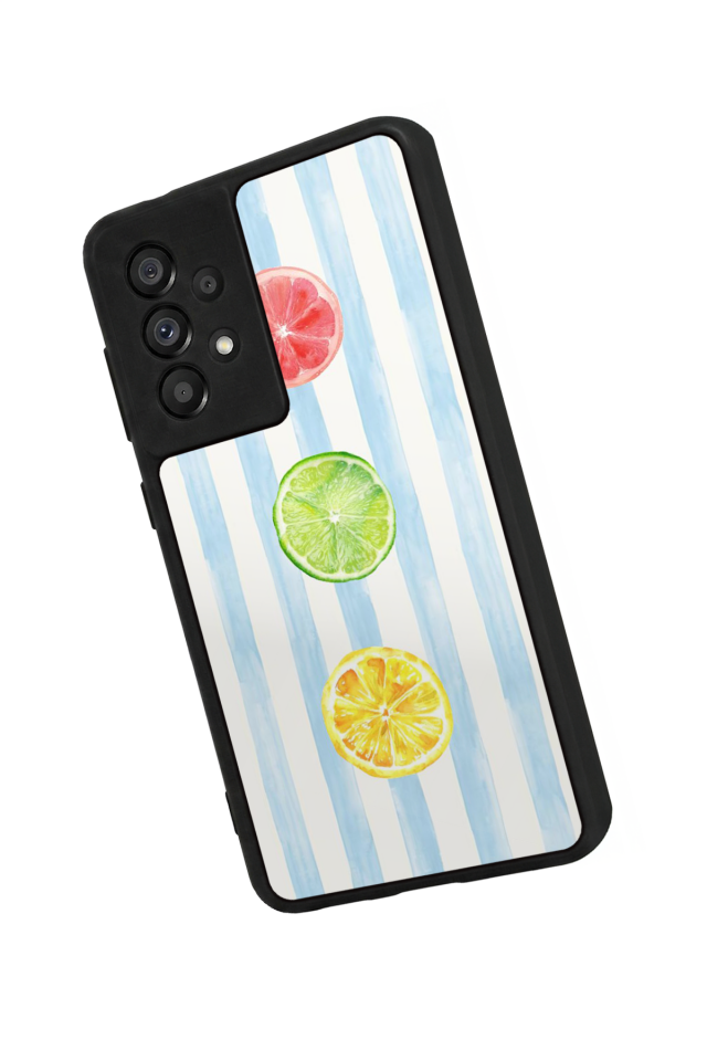 Samsung Galaxy A73 Uyumlu Limon Tasarımlı Glossy Premium Kılıf