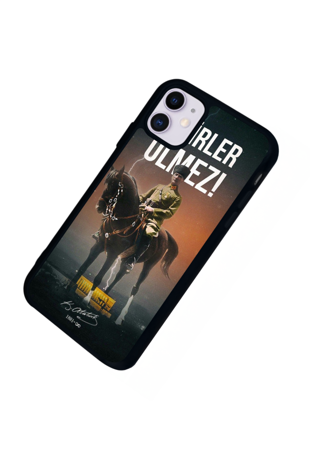iPhone 11 Uyumlu Mustafa Kemal Ataturk Tasarımlı Glossy Premium Kılıf