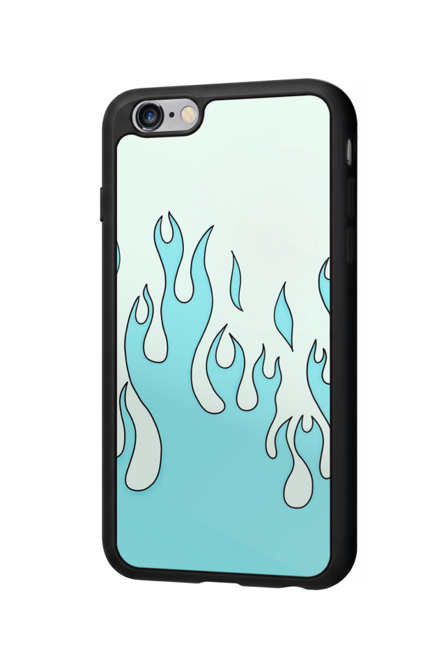 iPhone 6s Plus Uyumlu Retro Flame Patterns Tasarımlı Glossy Premium Kılıf