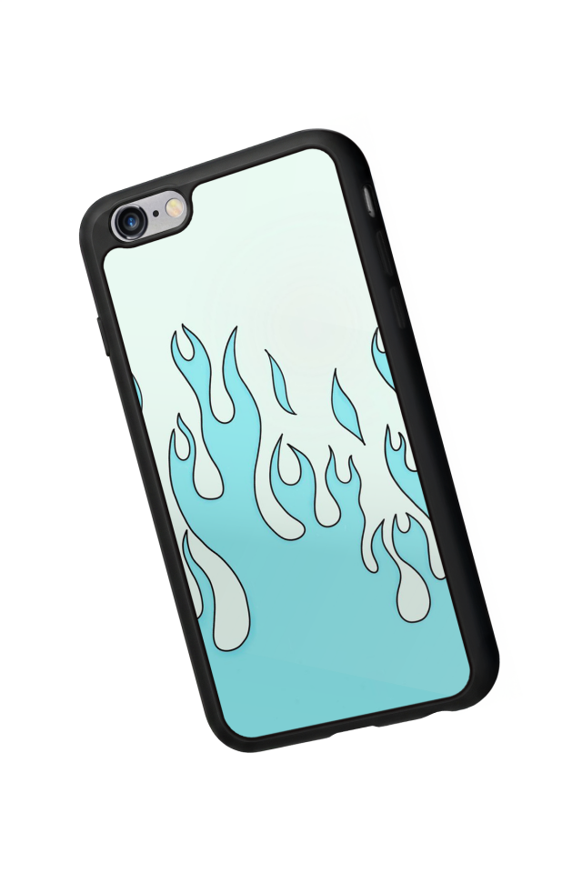 iPhone 6s Plus Uyumlu Retro Flame Patterns Tasarımlı Glossy Premium Kılıf