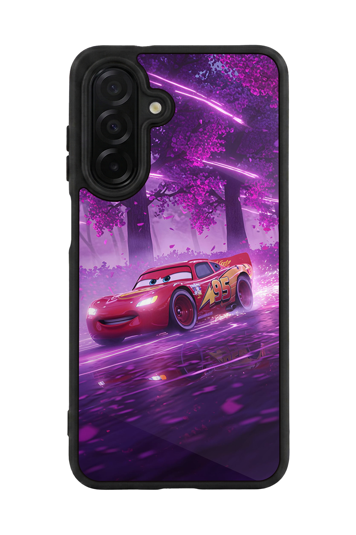 Samsung Galaxy A56 Uyumlu Şimsek McQueen Tasarımlı Glossy Premium Kılıf