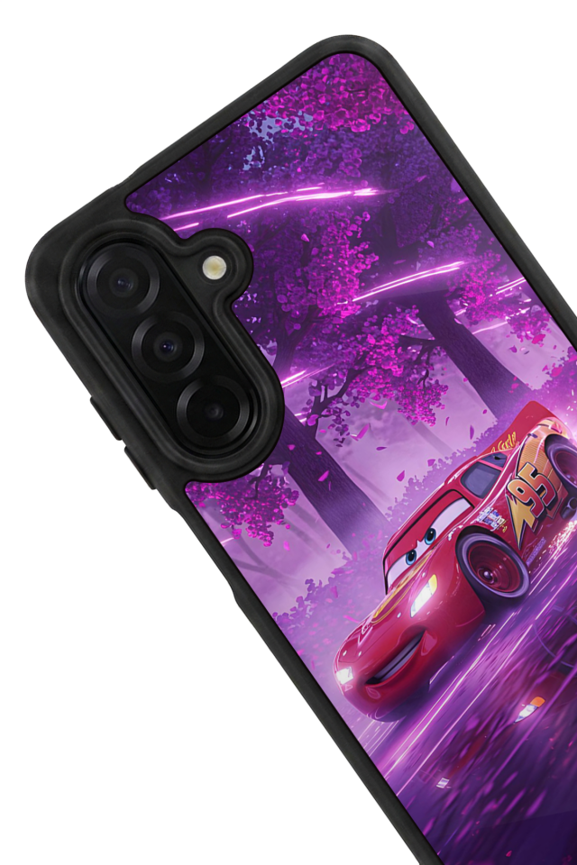 Samsung Galaxy A56 Uyumlu Şimsek McQueen Tasarımlı Glossy Premium Kılıf