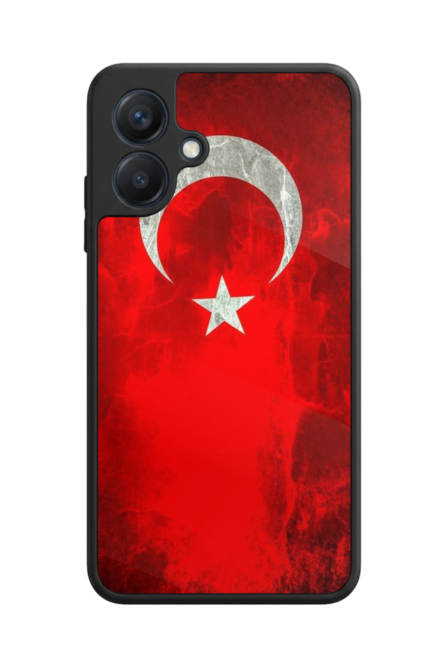 Samsung Galaxy A07 Uyumlu Türk Bayragi Tasarımlı Glossy Premium Kılıf