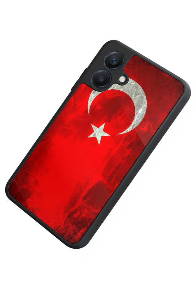Samsung Galaxy A07 Uyumlu Türk Bayragi Tasarımlı Glossy Premium Kılıf