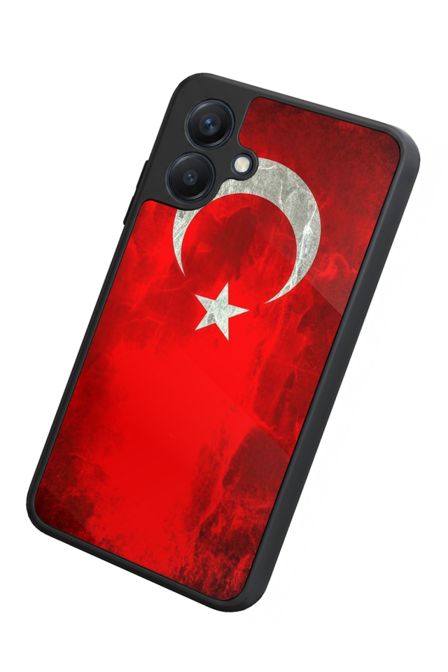 Samsung Galaxy A07 Uyumlu Türk Bayragi Tasarımlı Glossy Premium Kılıf