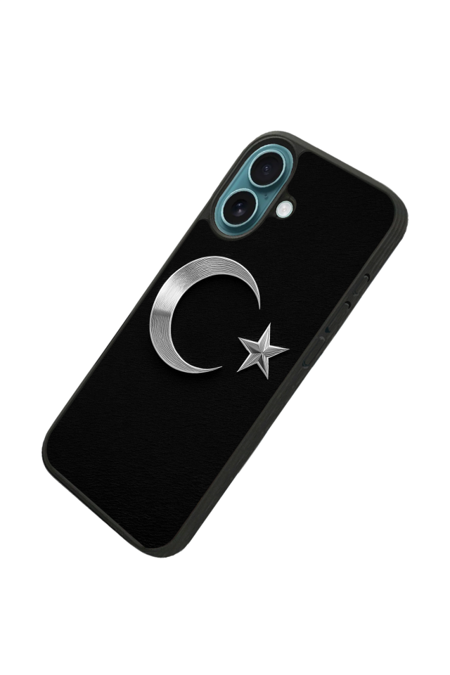 iPhone 16 Uyumlu Türk Bayragi Tasarımlı Glossy Premium Kılıf