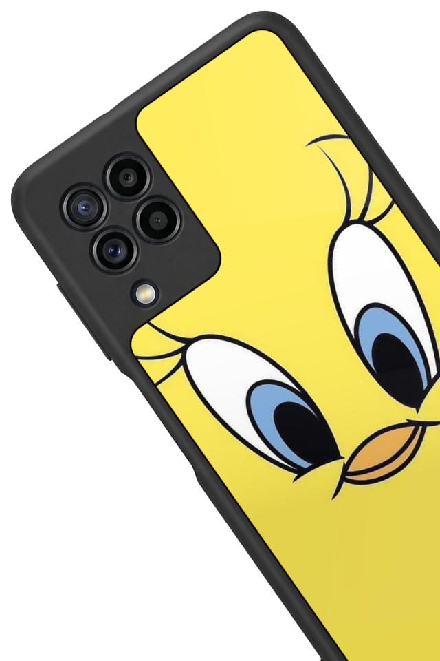 Samsung Galaxy M32 Uyumlu Tweety Tasarımlı Glossy Premium Kılıf
