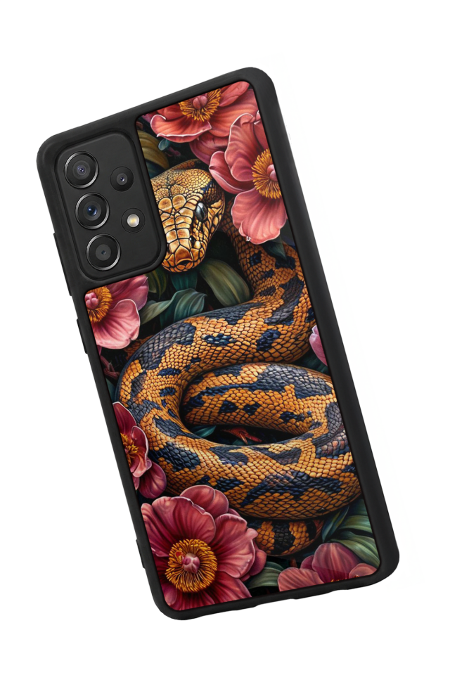 Samsung Galaxy A72 Uyumlu Yılan Tasarımlı Glossy Premium Kılıf