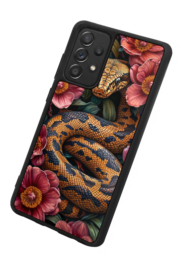 Samsung Galaxy A72 Uyumlu Yılan Tasarımlı Glossy Premium Kılıf