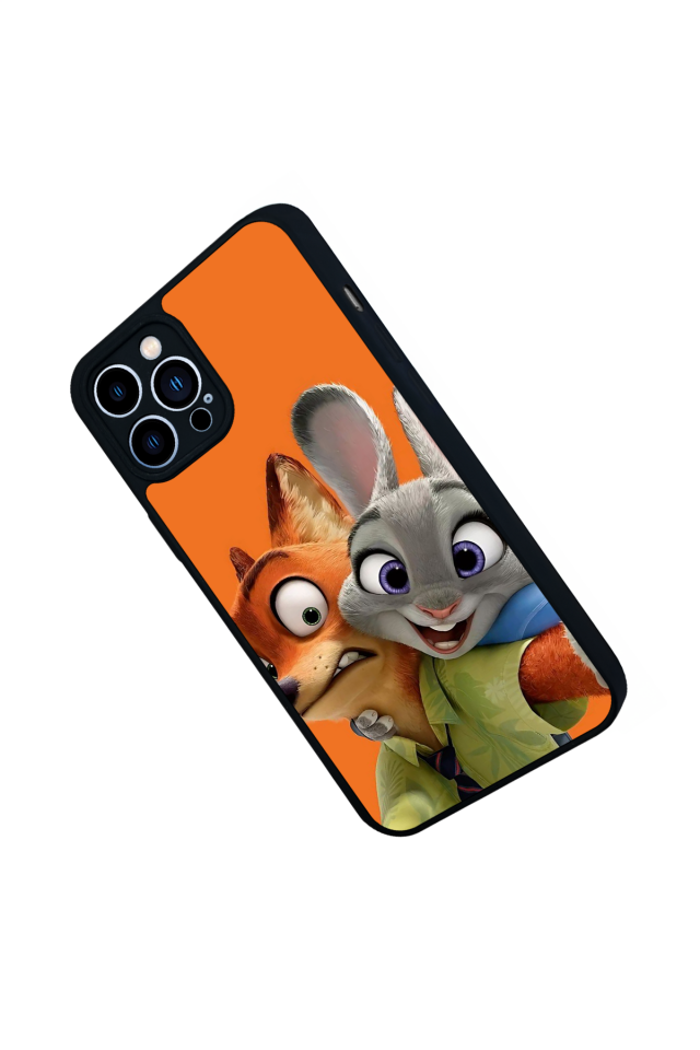 iPhone 12 Pro Max Uyumlu Zootropolis Tasarımlı Glossy Premium Kılıf