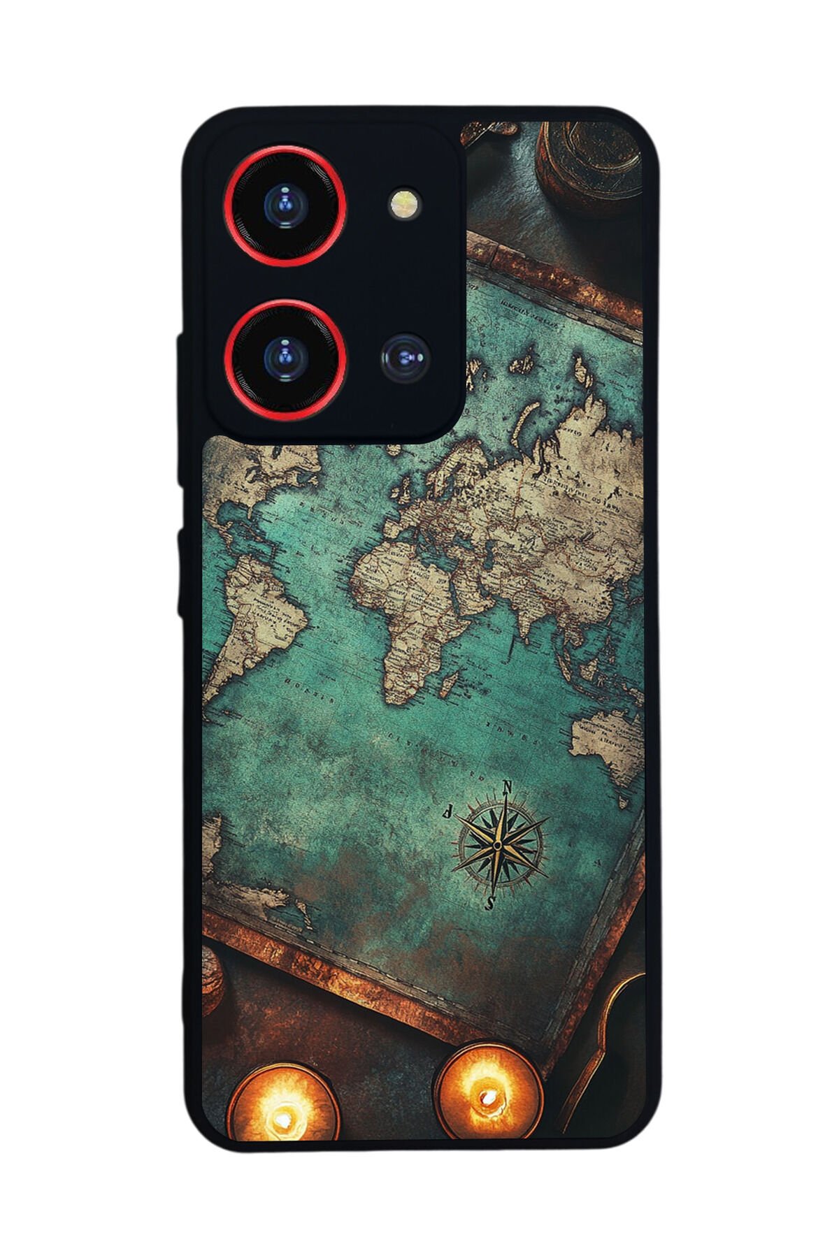 Reeder S19 Max Pro S ZOOM Uyumlu Harita Tasarımlı Glossy Premium Kılıf