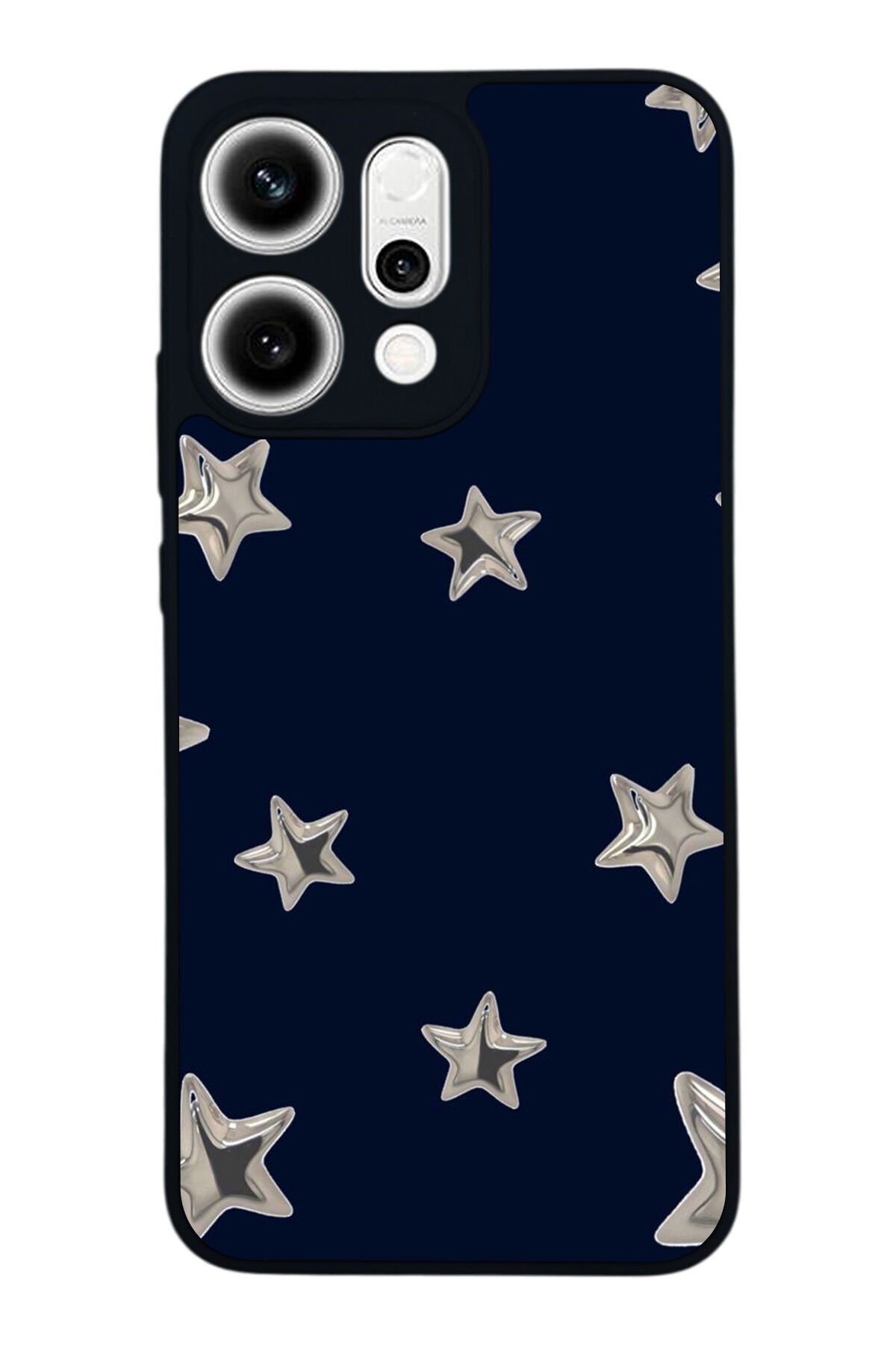 Oppo Reno 14 Uyumlu Retro Yildizlar Tasarımlı Glossy Premium Kılıf