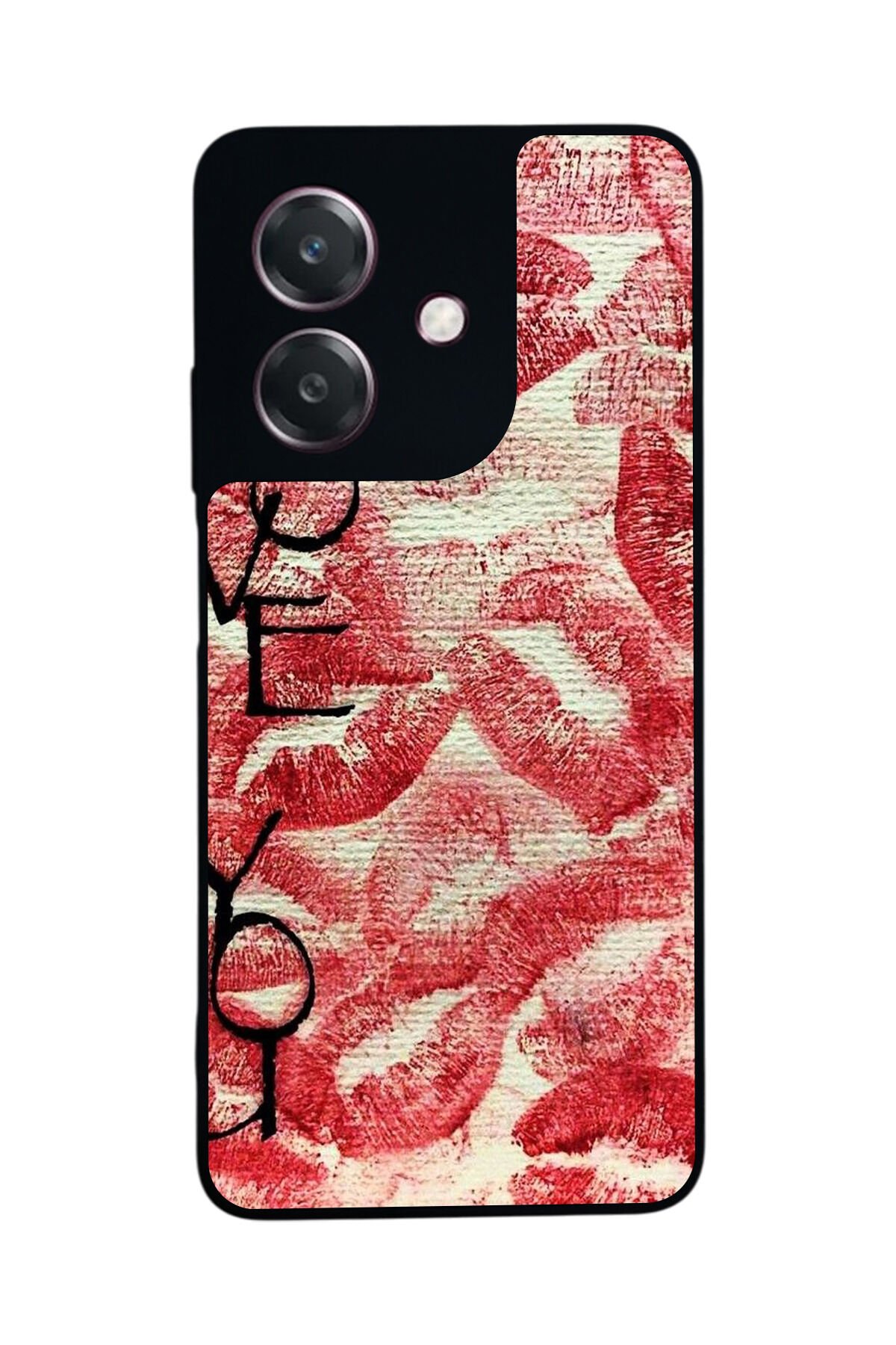 Oppo A3 5G Uyumlu Dudak Tasarımlı Glossy Premium Kılıf