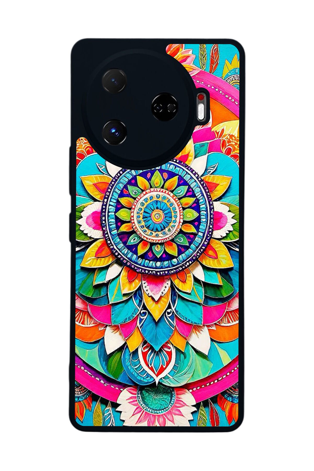 Tecno Camon 30 Pro Uyumlu Mandala Tasarımlı Glossy Premium Kılıf