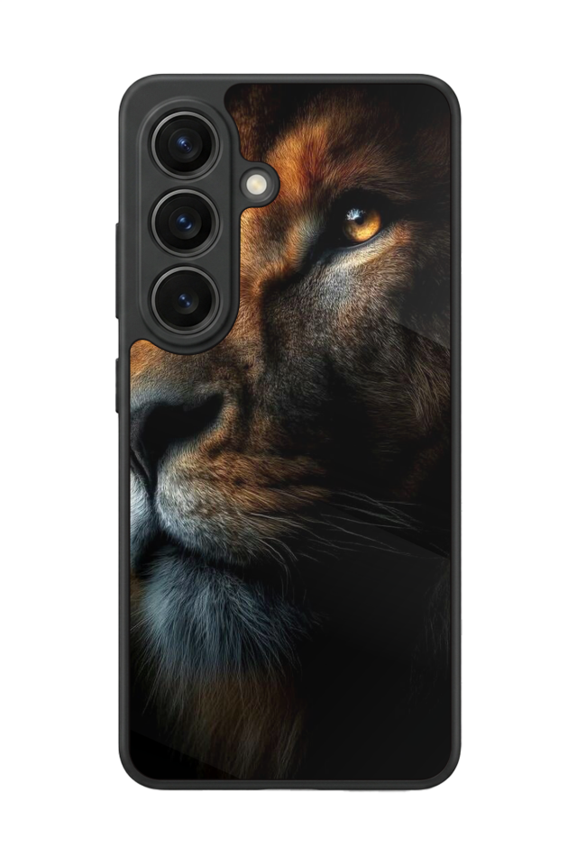 Samsung Galaxy S26 Uyumlu Aslan Tasarımlı Glossy Premium Kılıf