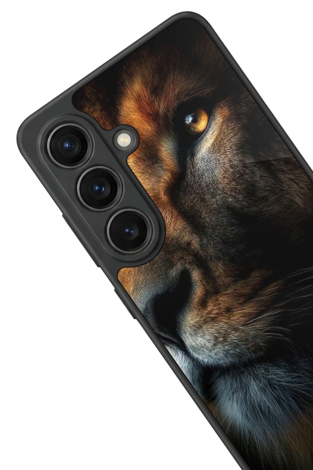 Samsung Galaxy S26 Uyumlu Aslan Tasarımlı Glossy Premium Kılıf