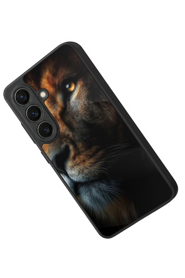 Samsung Galaxy S26 Uyumlu Aslan Tasarımlı Glossy Premium Kılıf