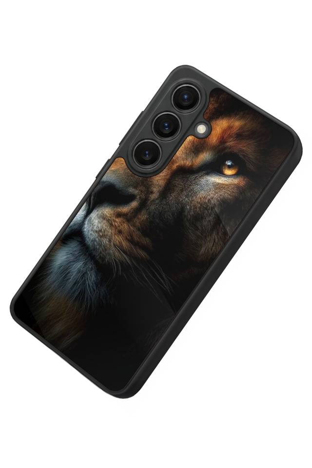Samsung Galaxy S26 Uyumlu Aslan Tasarımlı Glossy Premium Kılıf
