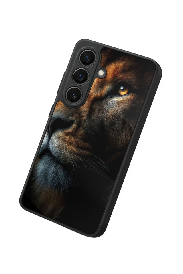 Samsung Galaxy S26 Uyumlu Aslan Tasarımlı Glossy Premium Kılıf