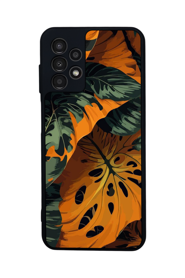 Samsung Galaxy A13 Uyumlu Botanik Tasarımlı Glossy Premium Kılıf