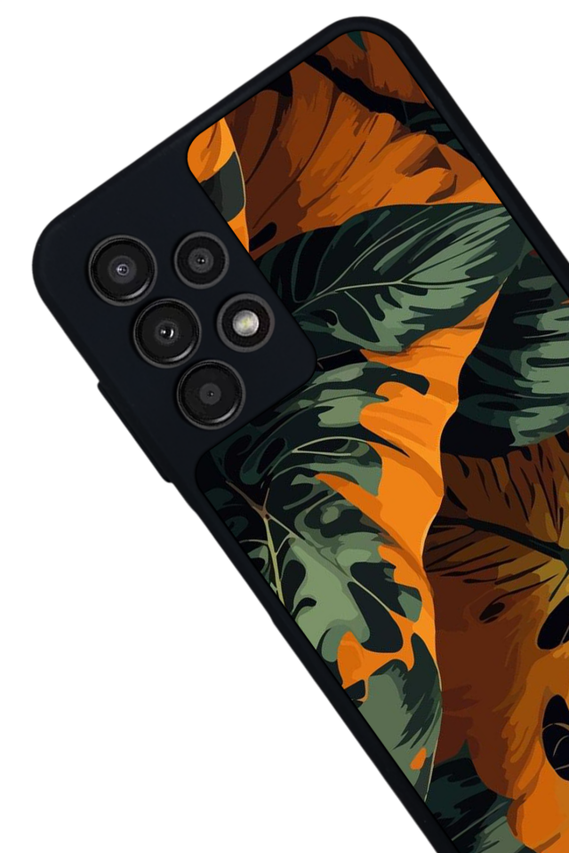 Samsung Galaxy A13 Uyumlu Botanik Tasarımlı Glossy Premium Kılıf