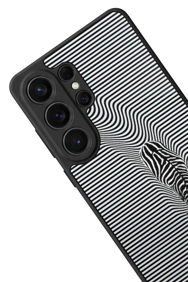 Samsung Galaxy S26 Ultra Uyumlu Çizgi Sanatı Tasarımlı Glossy Premium Kılıf