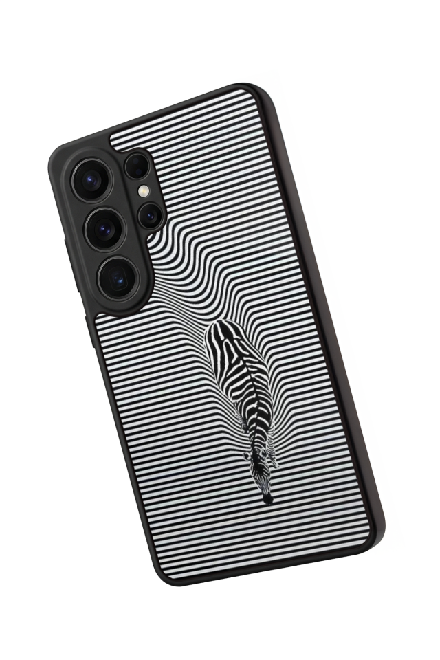 Samsung Galaxy S26 Ultra Uyumlu Çizgi Sanatı Tasarımlı Glossy Premium Kılıf