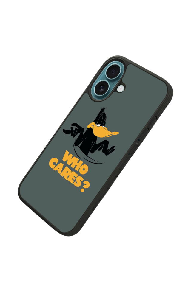 iPhone 16 Uyumlu Daffy duck Tasarımlı Glossy Premium Kılıf