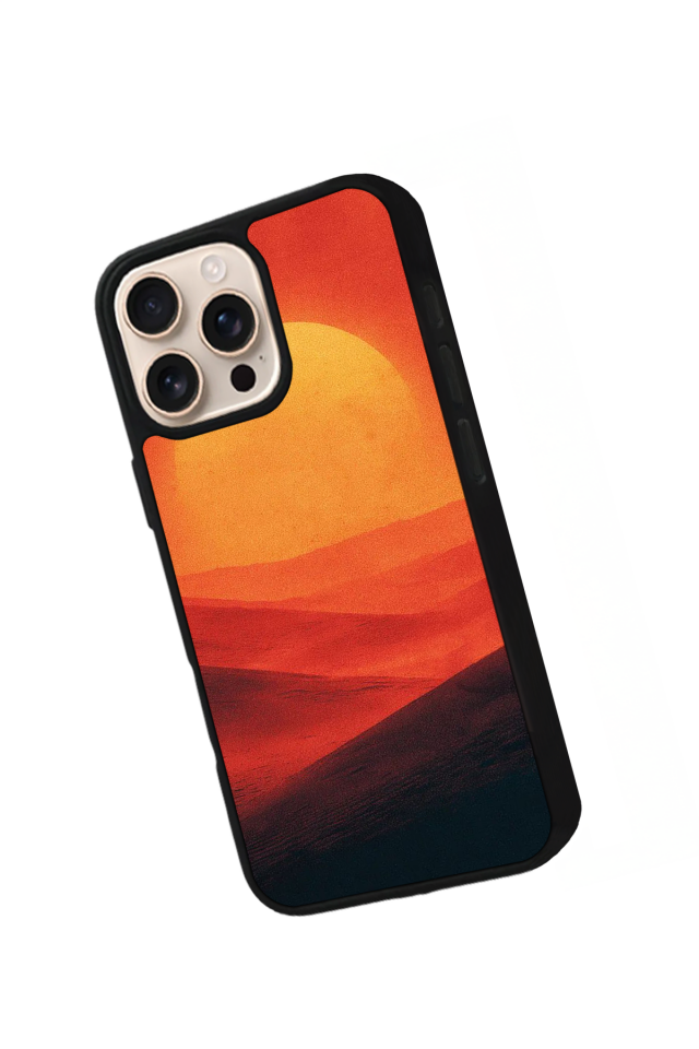 iPhone 15 Pro Uyumlu Gunes Tasarımlı Glossy Premium Kılıf