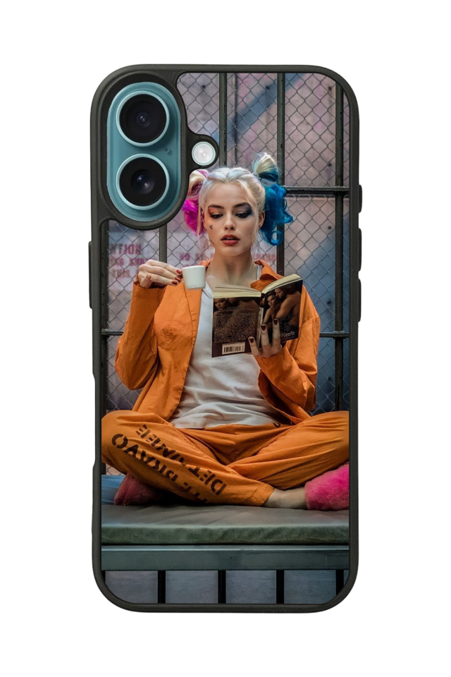iPhone 16 Plus Uyumlu HarleyQueen Tasarımlı Glossy Premium Kılıf