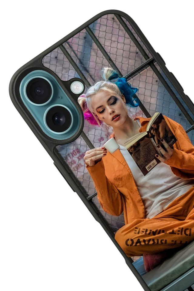 iPhone 16 Plus Uyumlu HarleyQueen Tasarımlı Glossy Premium Kılıf