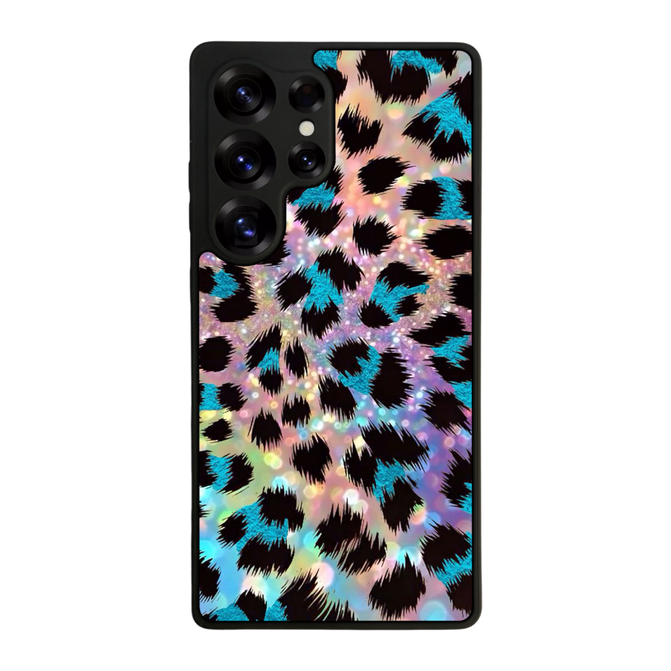 Samsung Galaxy S25 Ultra Uyumlu Hologram Leopar Tasarımlı Glossy Premium Kılıf