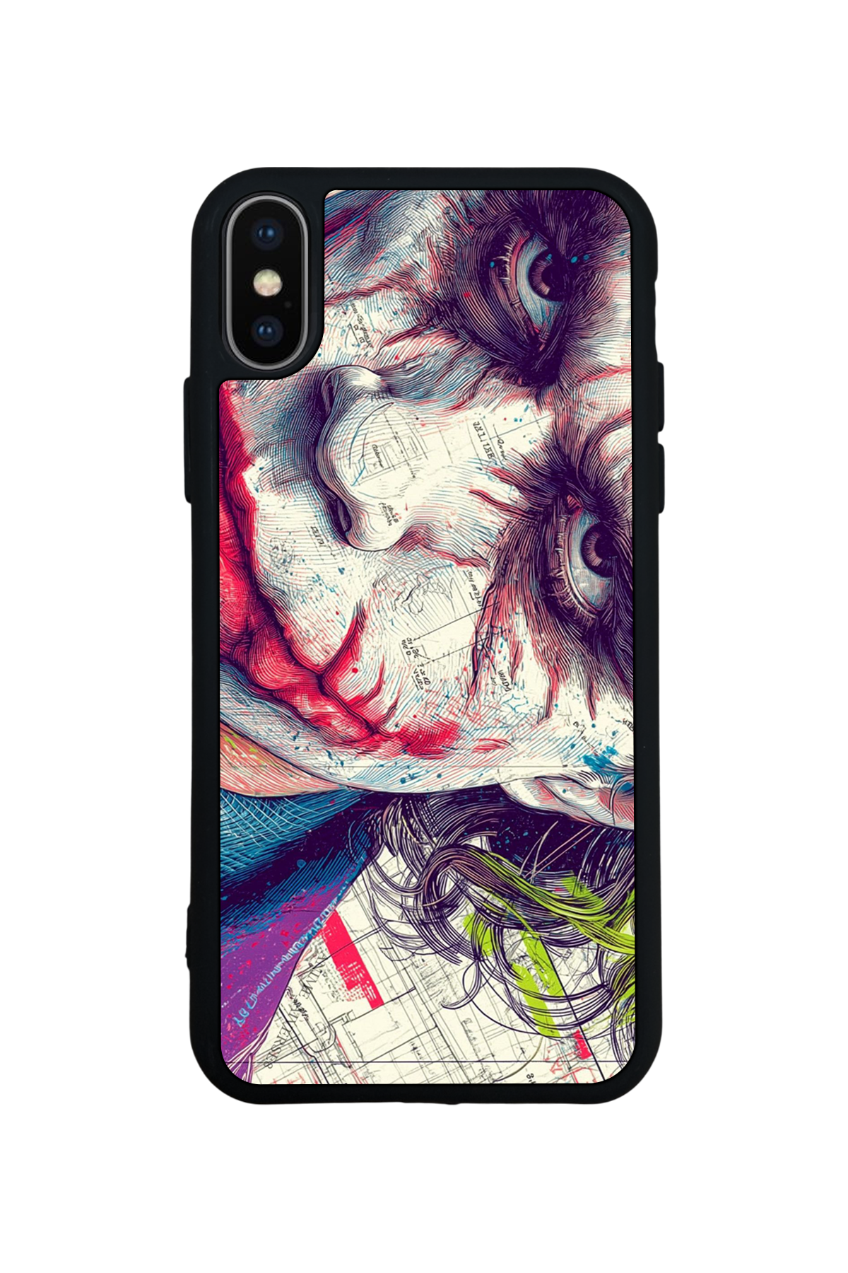 iPhone X/ XS Uyumlu Joker Tasarımlı Glossy Premium Kılıf