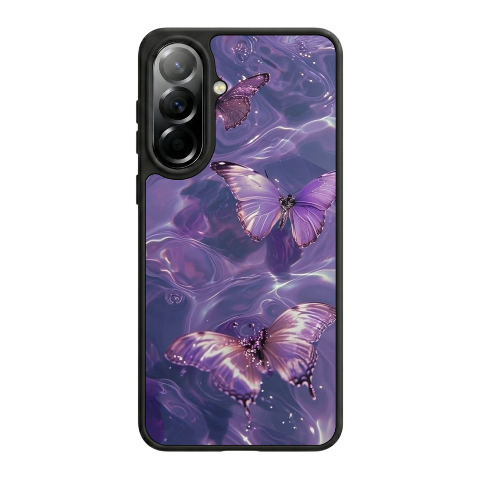 Samsung Galaxy A37 Uyumlu Kelebek Tasarımlı Glossy Premium Kılıf