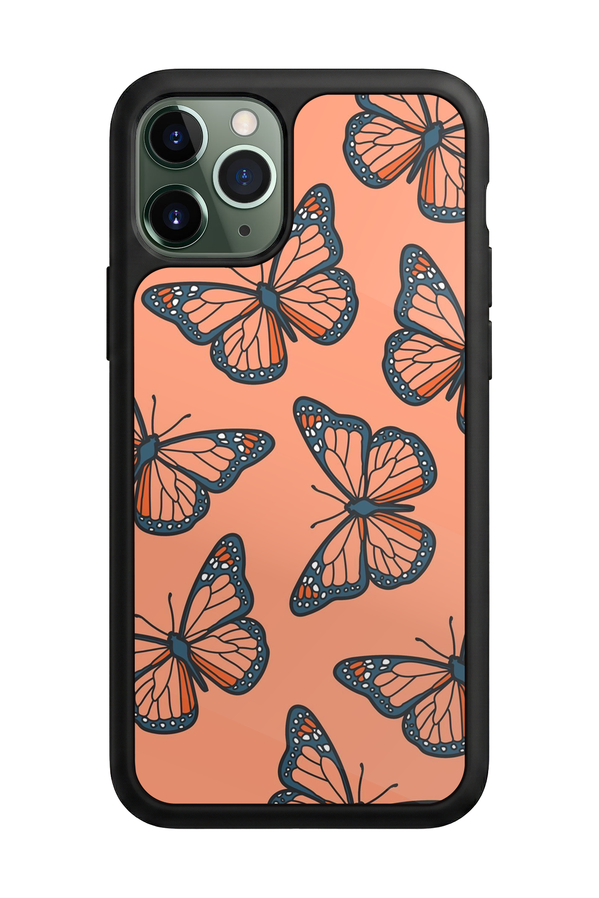 iPhone 11 Pro Max Uyumlu Kelebek Tasarımlı Glossy Premium Kılıf