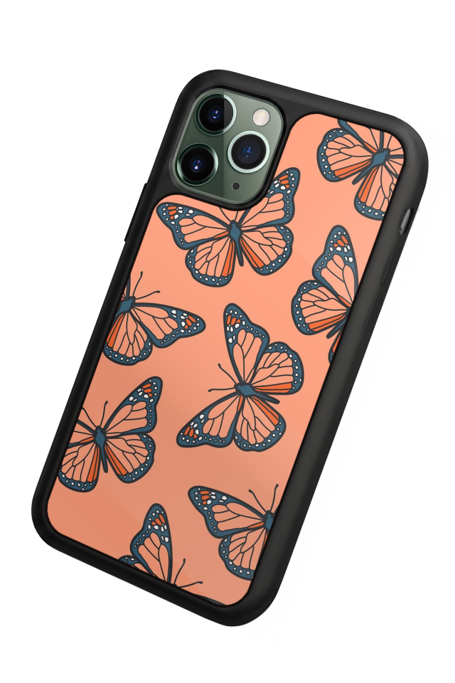 iPhone 11 Pro Max Uyumlu Kelebek Tasarımlı Glossy Premium Kılıf