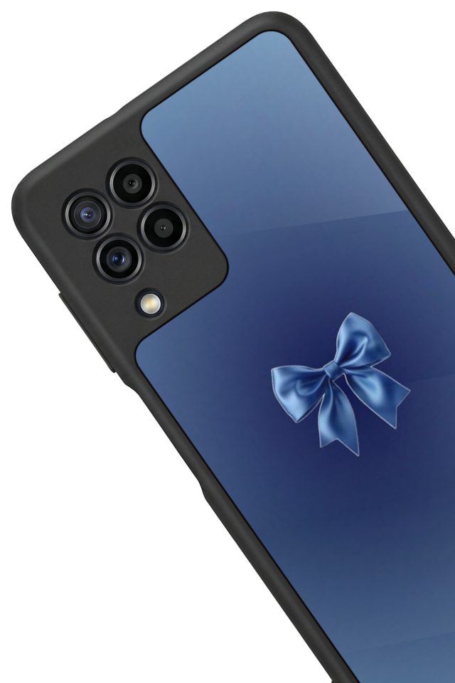 Samsung Galaxy M22 Uyumlu Kurdele Tasarımlı Glossy Premium Kılıf